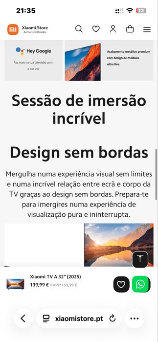 Televisao Xiaomi A32”