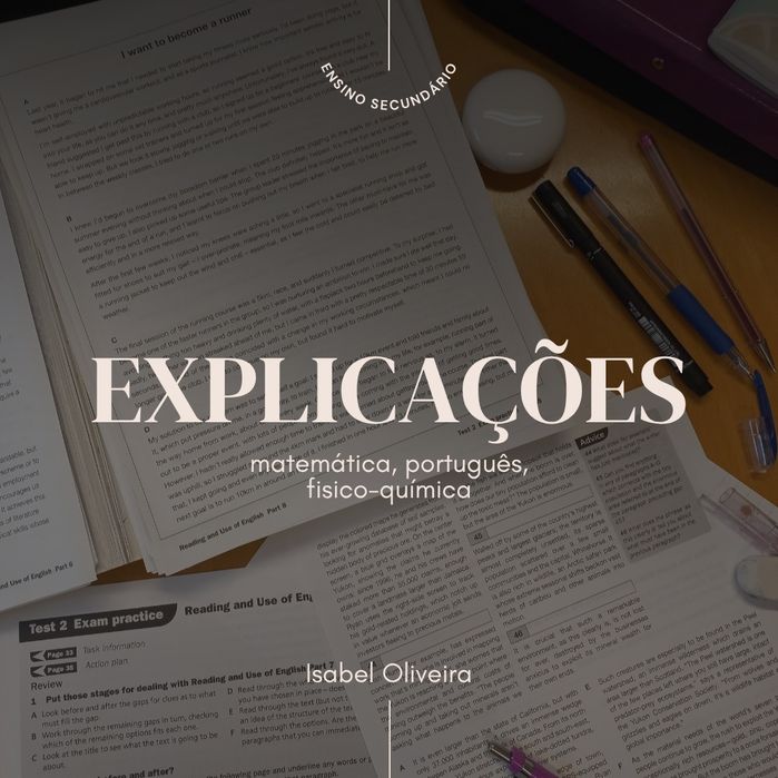 EXPLICAÇÕES: Ensino Secundário (Online ou Presencial)
