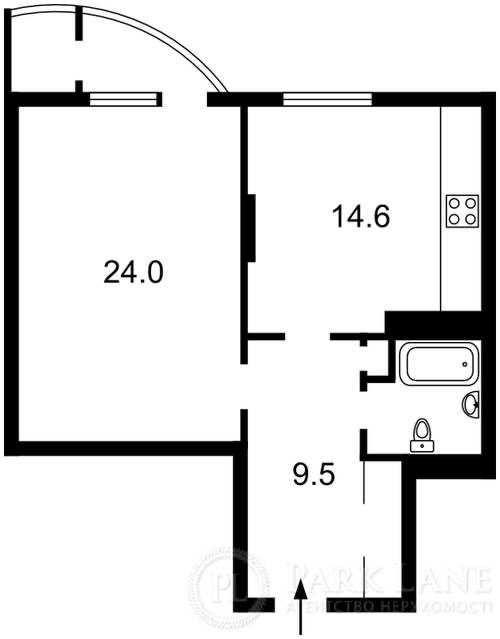 1-комнатная квартира по адресу бульвар Дружбы Народов (площадь 56 м²) - Atlanta.ua - фото 3