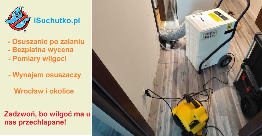 Wynajem Wypożyczalnia osuszaczy powietrza osuszacz budowlany profesjonalny sprzęt Wrocław i okolice