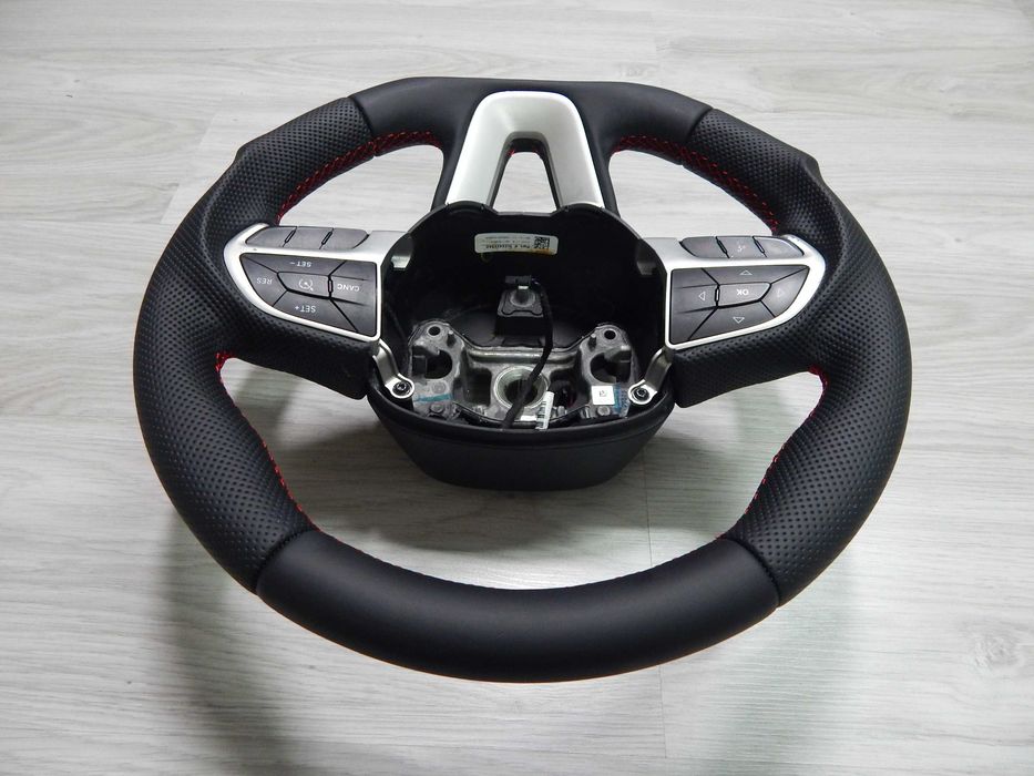 Dodge Charger Challenger - kierownica nowa skóra sport czerwona nić