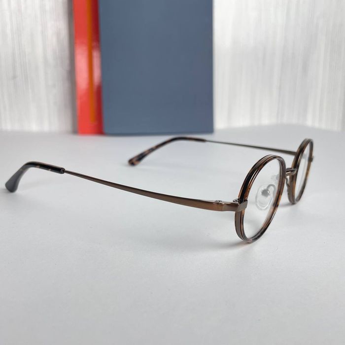 Okulary do komputera, okrągła oprawka, mały rozmiar