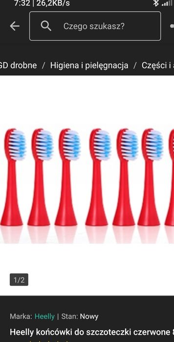 Końcówki do szczoteczki sonicznej 7 szt+ etui