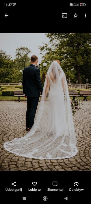 Suknia ślubna 180cm+5