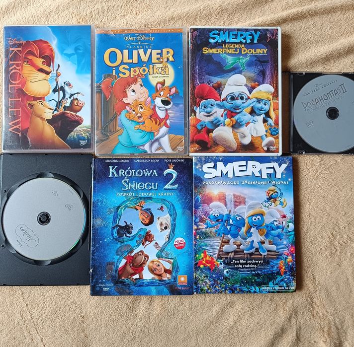 Zestaw 25 płyt dvd z bajkami