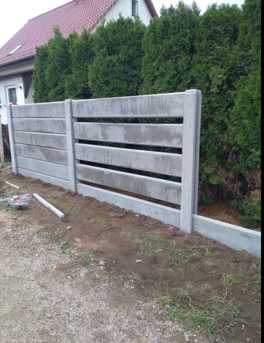 Ogrodzenia betonowe- sprzedaż , montaż