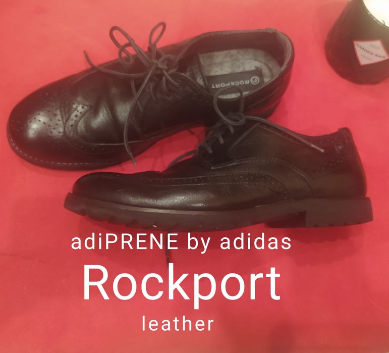 Skórzane buty męskie Rockport adiPRENE by adidas 40 naturalna skóra