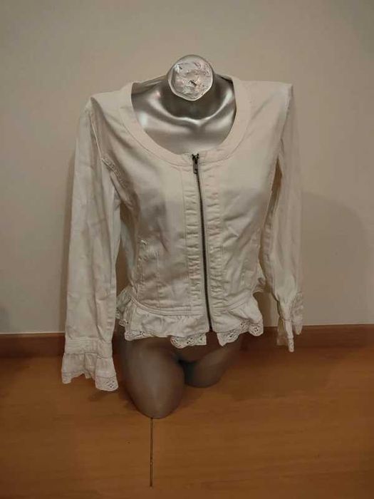 Casaco branco feminino Rosebud