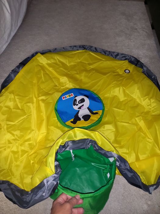 Balde com Tapete do Panda 3 em 1