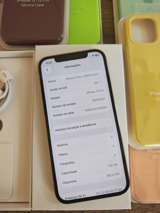 iPhone 12 Pro 6.1" 128GB Gold Aceito Reto
