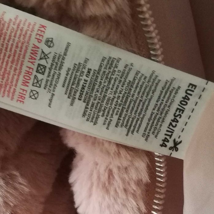 Kurtka futerko pudrowy róż