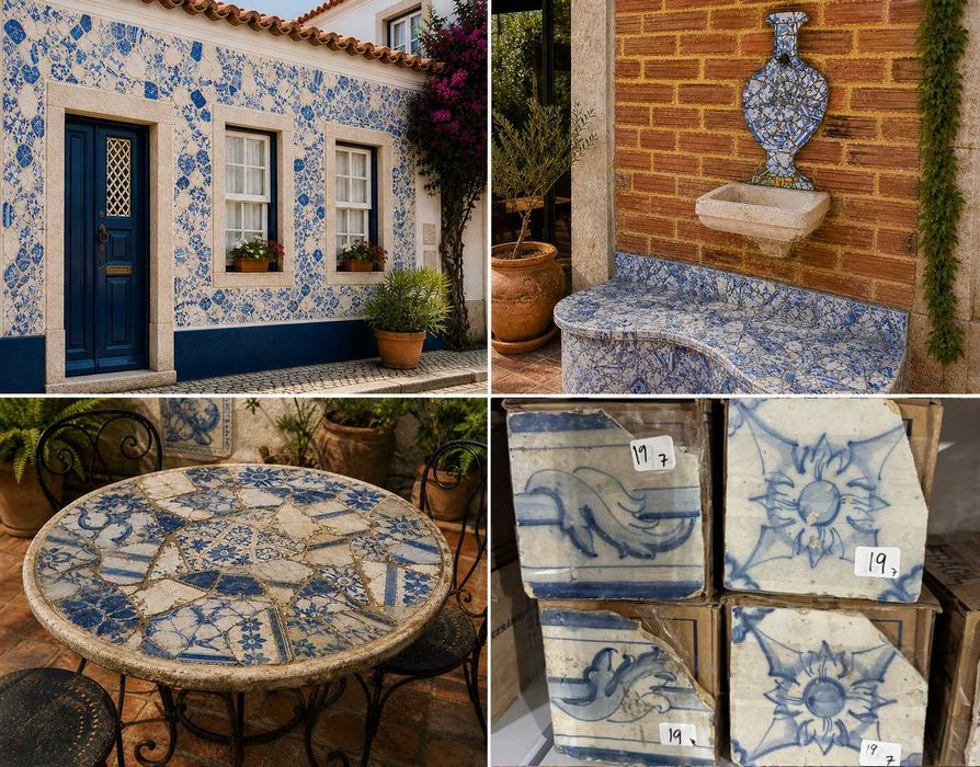 Azulejos Portugueses Antigos seculo XVIII - Pombalinos