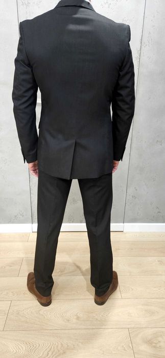 Garnitur męski Zara, rozmiar 48, grafit