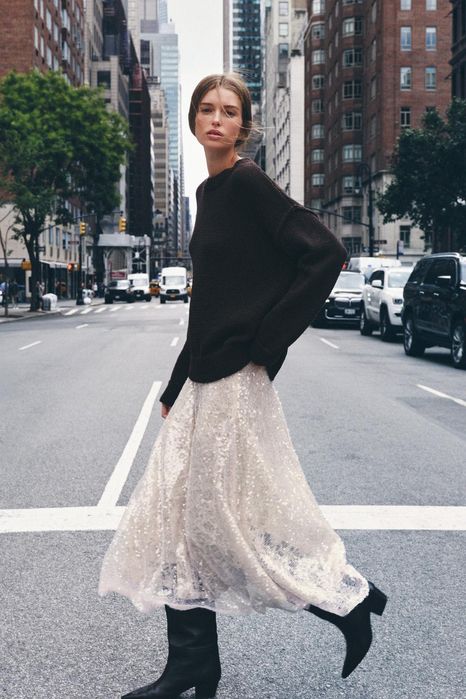 Неймовірно красива спідниця Zara в паєтки