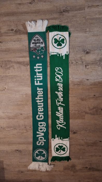 2 szaliki SpVgg Greuthher Fürth 2 Bundesliga Niemcy scarf