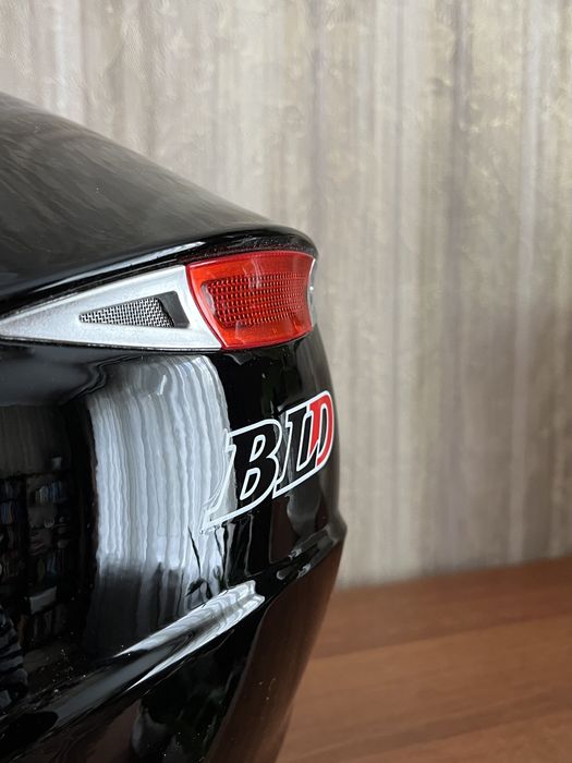 Шолом інтеграл BLD-M61 з окулярями чорний глянець