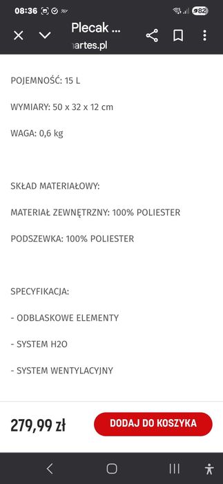 Plecak Radvik Bevisible 15L+Bukłak