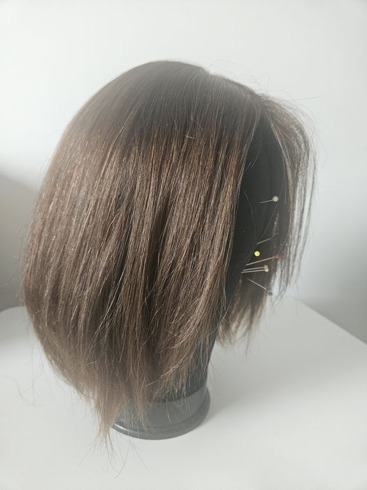 Topper tupet Hairlux włosy naturalne brązowy 30cm