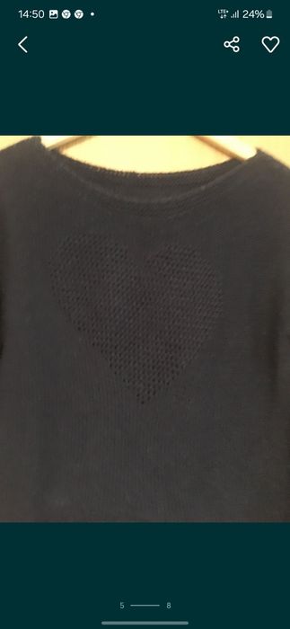 Sweter włoski granatowy