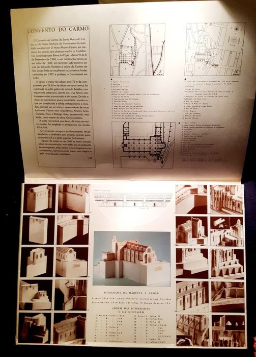 Maqueta de armar em cartão do Convento do Carmo em Lisboa 
Edição limitada (esgotada) Museu da Cidade - CMLisboa
18€