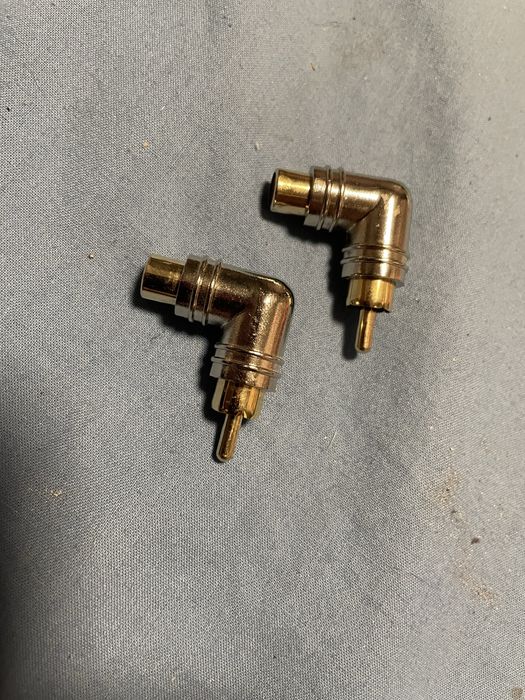 2szt Kątowe adaptery RCA Okazja !