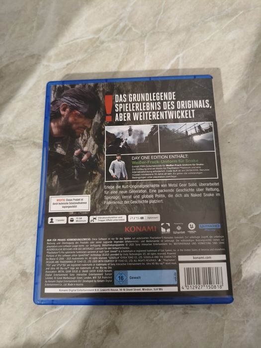 Metal Gear Solid 3 ps5