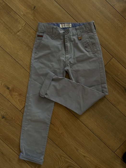 Штани сіро- блакитного кольору на хлопчика