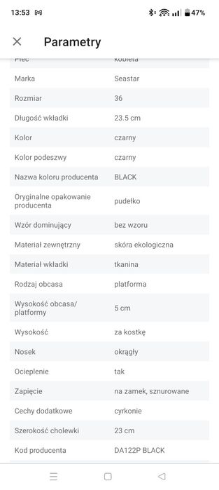 Buty kozaki workery 36