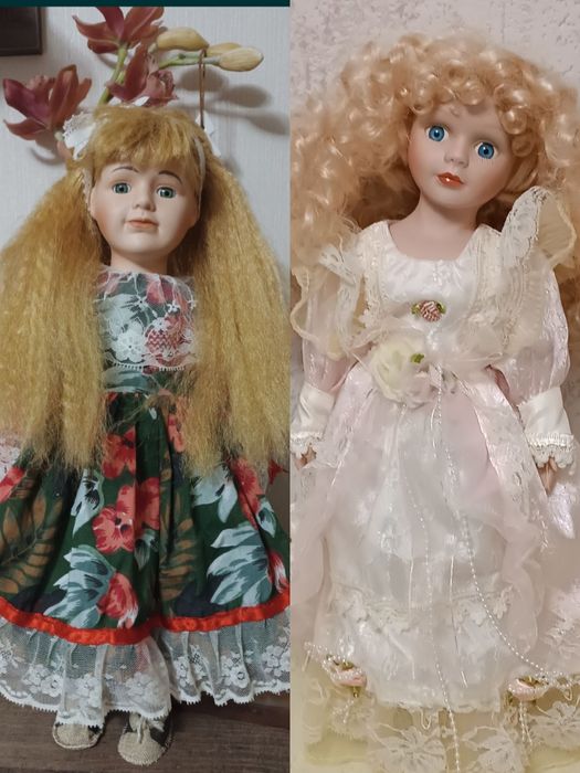 Ляльки порцеляна, фарфорові ляльки, кукла фарфоровая вінтаж