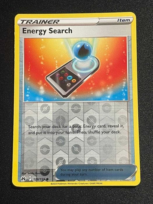 Carta Pokémon Energy Search 128/159 Crown Zenith