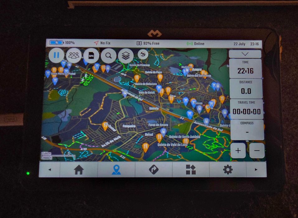 DMD-T865X — GPS Navegação Mota (Android 14, IP67) + 2 suportes