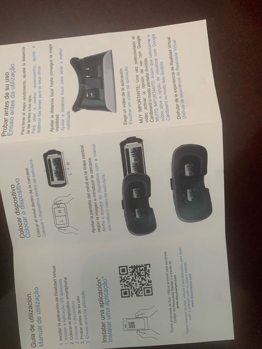 Oculos de realidade virtual de smathphone.