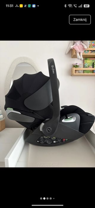 Fotelik 0-12 kg cybex cloud T Plus Platinum