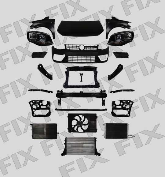 Капот бампер фара крило радіатор решітка VW CADDY   компл