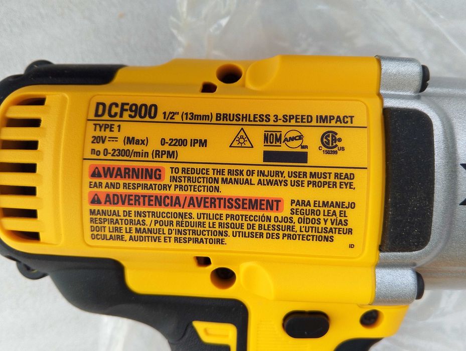 Акумуляторний ударний гайковерт DeWALT DCF900, Оригінал, США