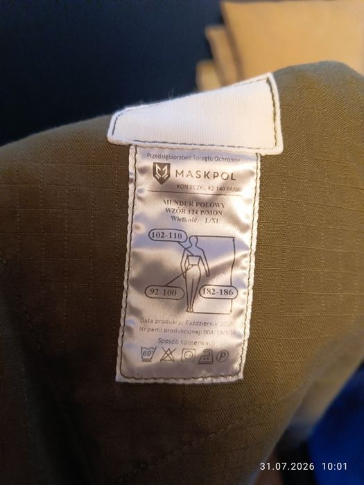 Mundur wojskowy polowy l/xl