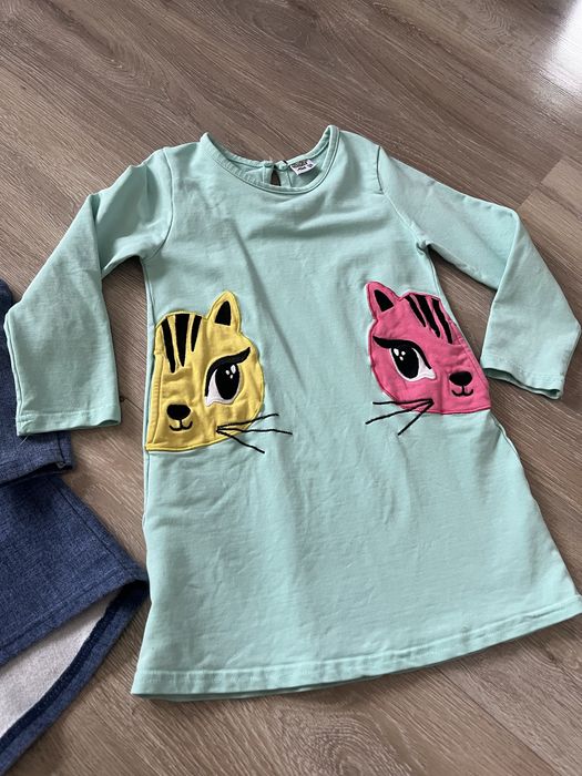 Komplet zestaw 110-116 dwie długie bluzy dziewczęce myszka minnie