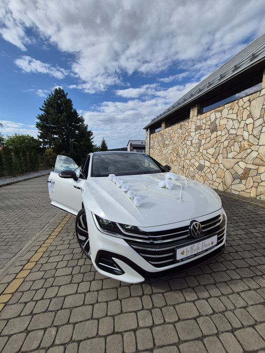 Volkswagen Arteon R-Line samochód, auto do ślubu, biała perła