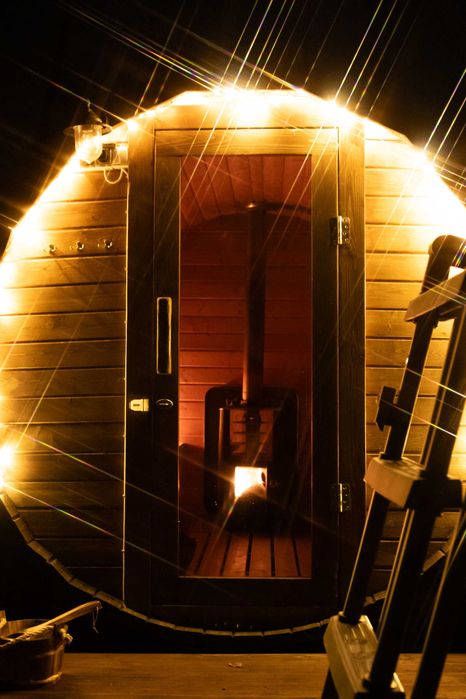 Domek, sauna, balia całoroczny Rokitki- "Adam" - 4 osobowy