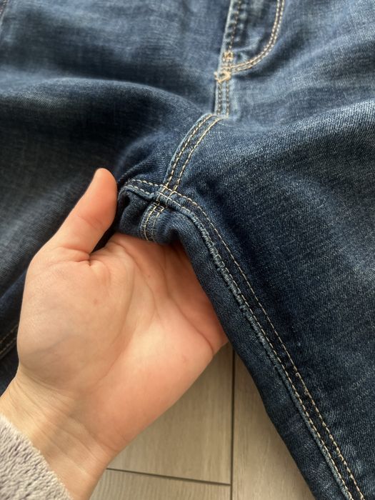 Джинсы низкая талия прямые bootcut flared 36 скинни 2000s 90s голубые