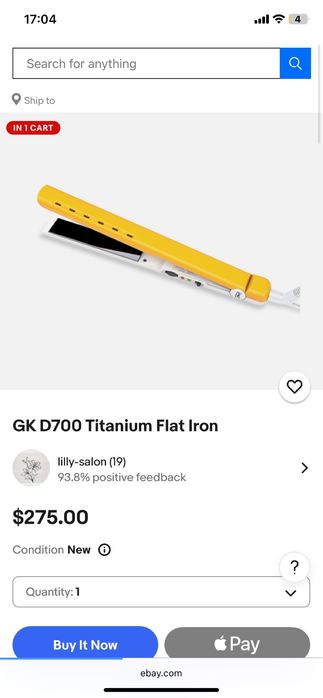 Утюжок для волос Global Keratin D700