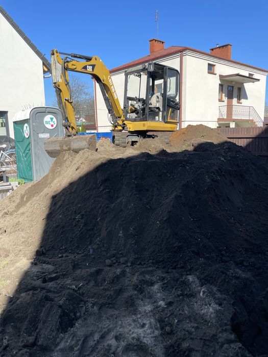 Usługi Minikoparka Wywrotka Koparka Roboty Ziemne Przyłacza Wykopy