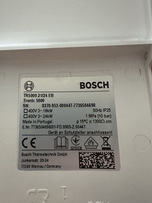 Siemens Ufesa Podgrzewacz Ogrzewacz Przepływowy Wody