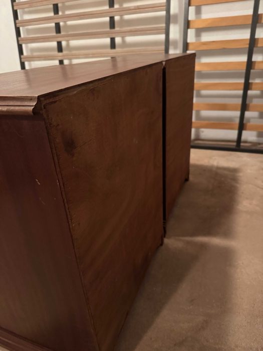 Mesas de cabeceira em madeira maciça – conjunto de 2