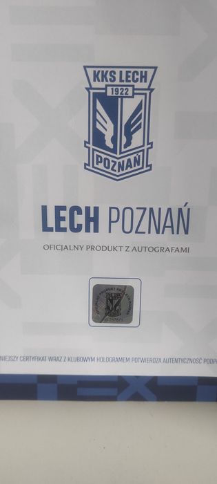 Lech Poznań autografy podpisy