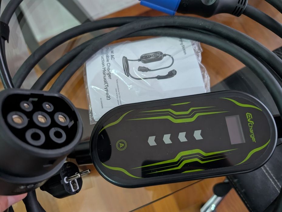 Carregador veículo elétrico até 7kw - 4 metros cabo