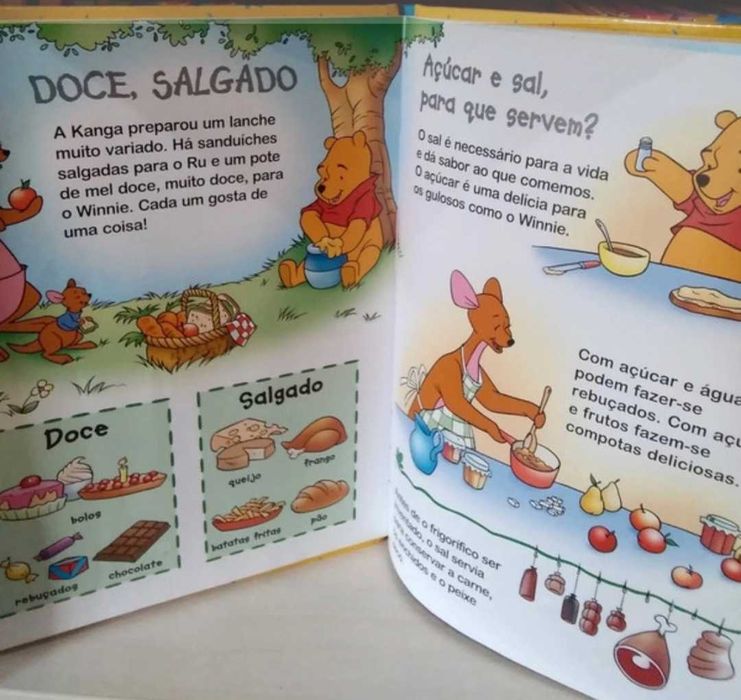 12 livros educativos, com diversos temas, Winnie the pooh