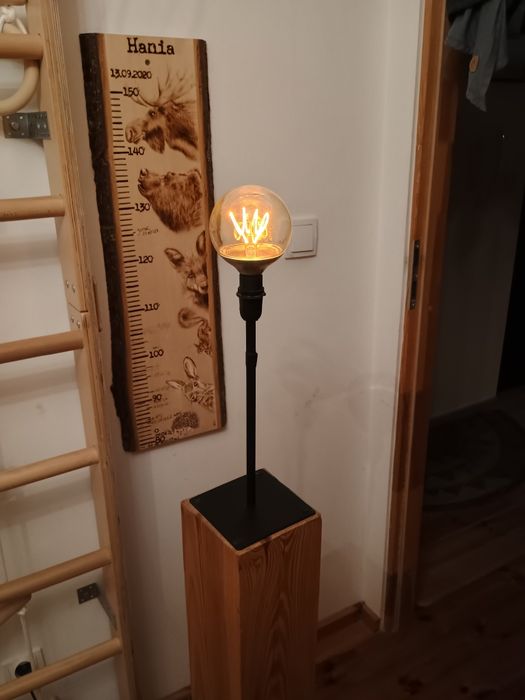 Lampa w stylu rustykalnym własnej produkcji