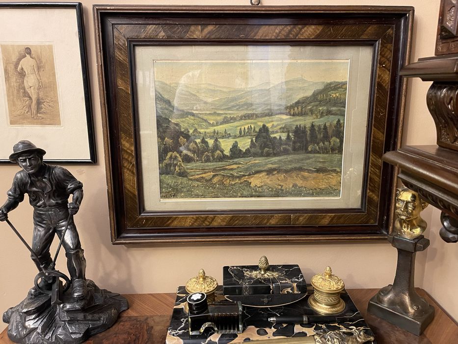 Adolf Obst kotlina klodzka piekny obraz