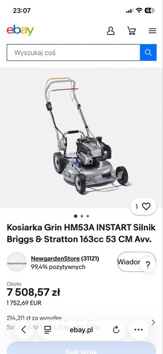 Kosiarka spalinowa Profesjonalna Grin Mulchmaster